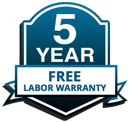 Free Five Year Labor Warranty Free Five Year Labor Warranty