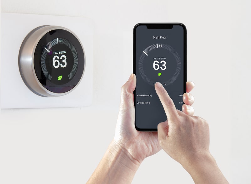 Setting Heat On Smart Thermostat On App