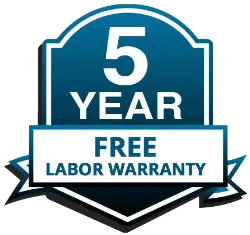 Free Five Year Labor Warranty (1)