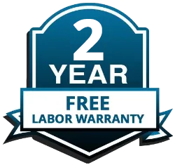Free Two Year Labor Warranty