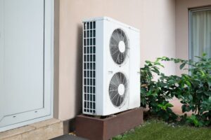 heat pump outside