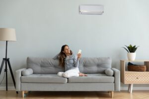 ductless system on wall